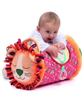 ROULEAU D'ACTIVITES LION  Cylindre gonflable doté d'un fourreau tou...