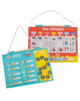 CALENDRIER/SEMAINIER A PENDRE SCRATCH  5 en 1. Semainier d'activité...
