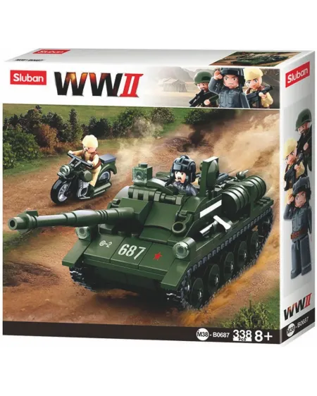 WORLD WAR ALLIE TANK DESTROYER  338 pièces. SLU38-B0687 SLUBAN Âge ...