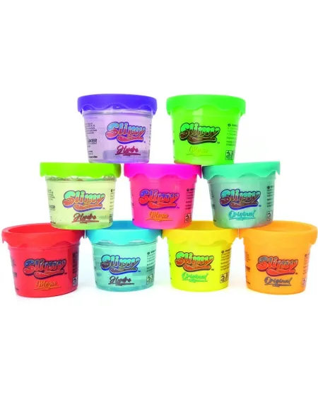 1M DE SLIME 34 POTS DE 56GR  34 pots de slime : à paillettes, fluo,...