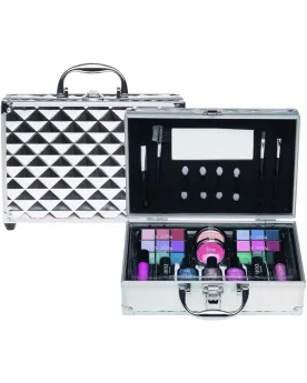 VALISE DE MAQUILLAGE SILVER  Des vernis, des fards à paupières, des...