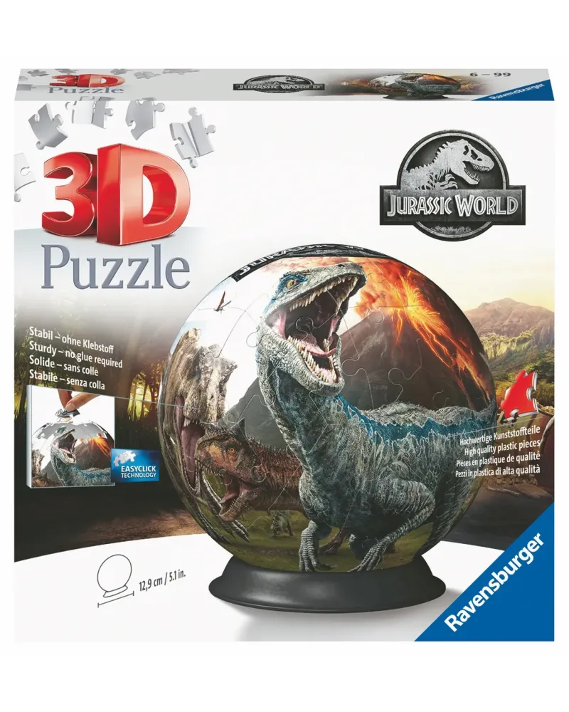 PUZ.BALL 3D JURRASSIC WORLD 2 72PCES  72 pièces pliables. RAV117574...
