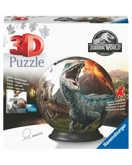 PUZ.BALL 3D JURRASSIC WORLD 2 72PCES  72 pièces pliables. RAV117574...