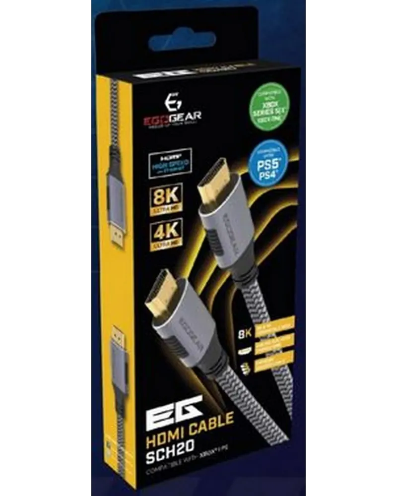 PS5 CABLE HDMI 2.1 2M UHD AVEC ETHERNET  Compatible: PS5 & Xbox. Lo...