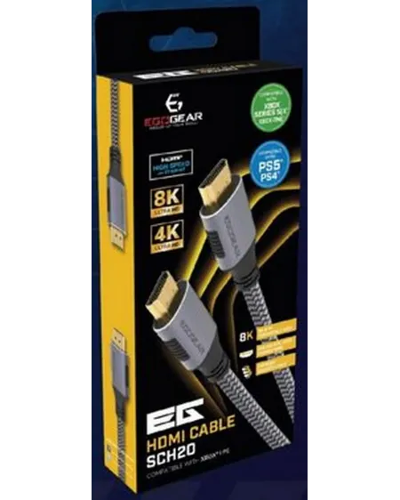 PS5 CABLE HDMI 2.1 2M UHD AVEC ETHERNET  Compatible: PS5 & Xbox. Lo...