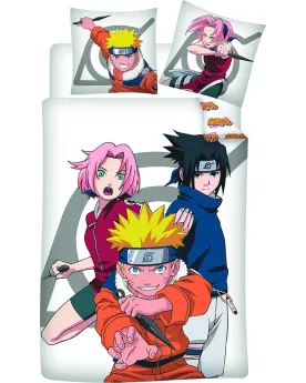 HOUSSE COUETTE POLYCOTON NARUTO  Housse : 140 x 200 cm + 1 taie. En...