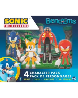 BENDEMS SONIC PACK DE 4  Figurines flexibles à l'effigie de tes hér...