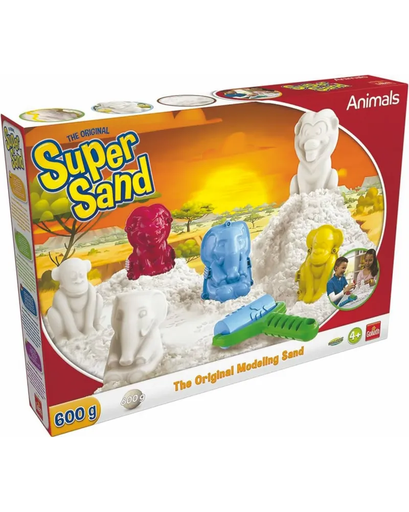 SUPER SAND ORIGINAL ANIMAUX  600 g de sable magique, 3 moules, 1 ba...