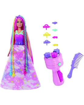 BARBIE TWIST N'STYLE  Amuse-toi à coiffer les longs cheveux (20 cm)...