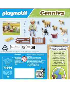 BERGER AVEC MOUTONS   PMB71444 PLAYMOBIL Âge Minimum: 4A -Âge Maxim...