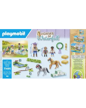CAVALIERS AVEC PONEYS ET SAUT D'OBSTACLE   PMB71495 PLAYMOBIL Âge M...