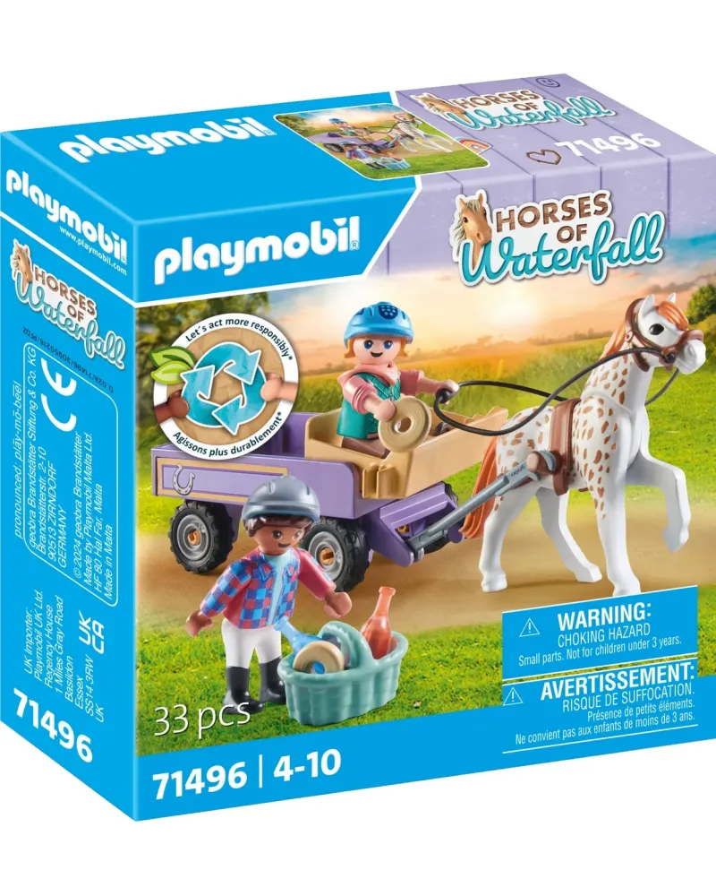 ENFANTS AVEC CALECHE ET PONEY   PMB71496 PLAYMOBIL Âge Minimum: 4A ...