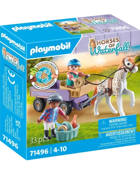 ENFANTS AVEC CALECHE ET PONEY   PMB71496 PLAYMOBIL Âge Minimum: 4A ...