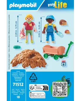 ENFANTS AVEC FAMILLE DE HERISSONS   PMB71512 PLAYMOBIL Âge Minimum:...