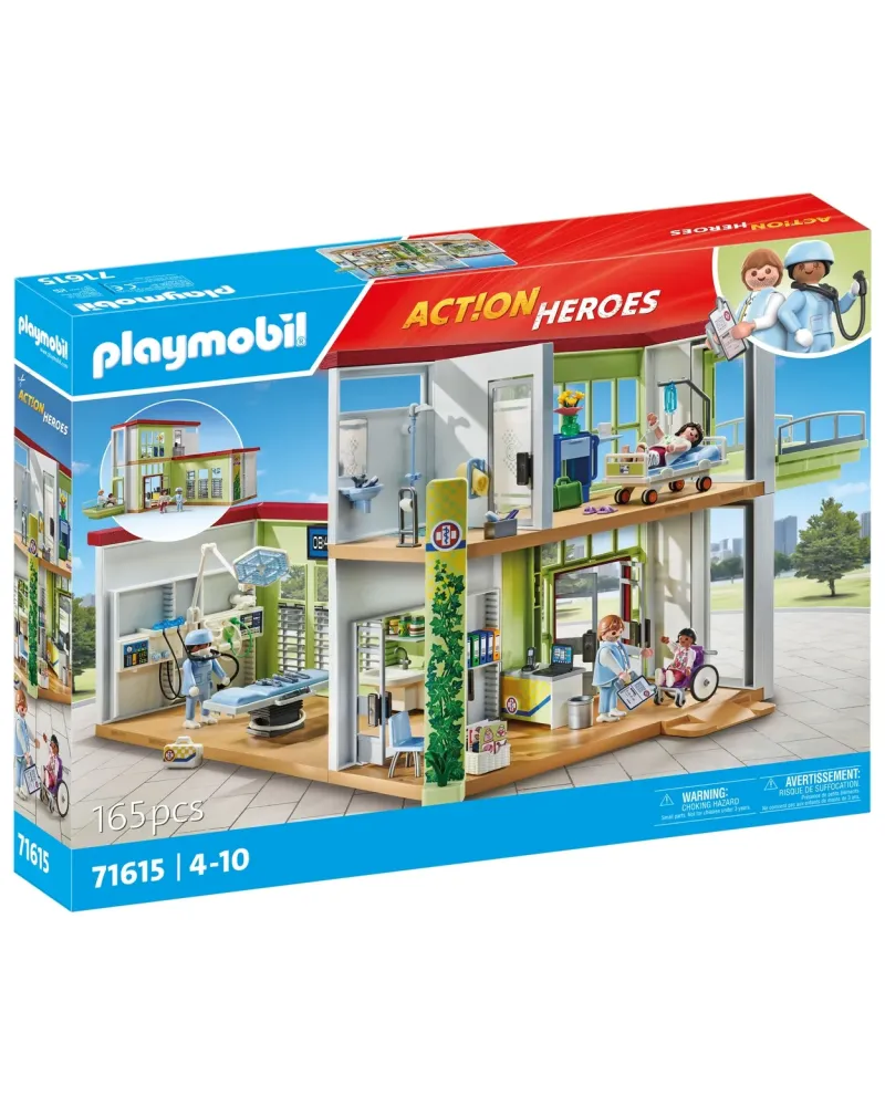 HOPITAL AMENAGE AVEC TOIT VEGETAL   PMB71615 PLAYMOBIL Âge Minimum:...