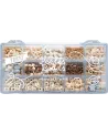 BOITE PERLES BOIS NATUREL  15 sortes de perles en bois pour créer d...