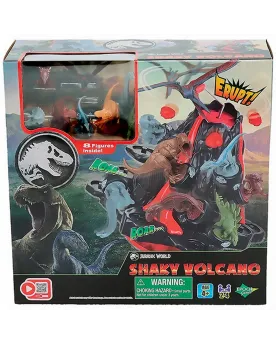 JURASSIC WORLD SHAKY VOLCANO  Place les dinosaures sur le volcan pa...