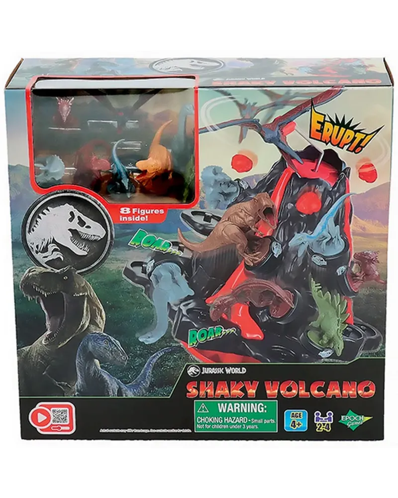 JURASSIC WORLD SHAKY VOLCANO  Place les dinosaures sur le volcan pa...