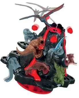 JURASSIC WORLD SHAKY VOLCANO  Place les dinosaures sur le volcan pa...