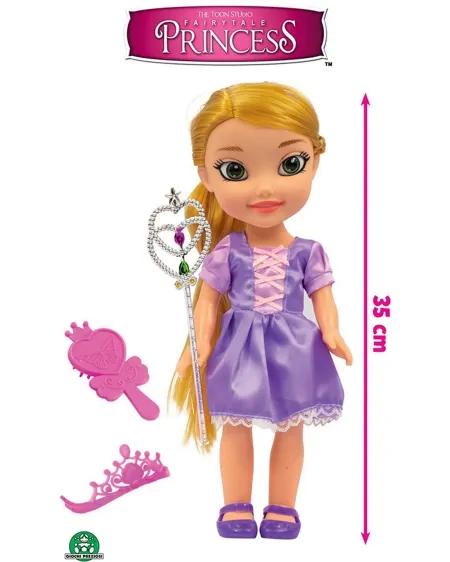 DISNEY PRINCESSE RAIPONCE 35CM + ACC.  Poupée accompagnée d'accesso...