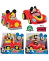 MICKEY VEHICULE + PERS 7.5CM ASS  Figurine articulée de 7,5 cm et v...