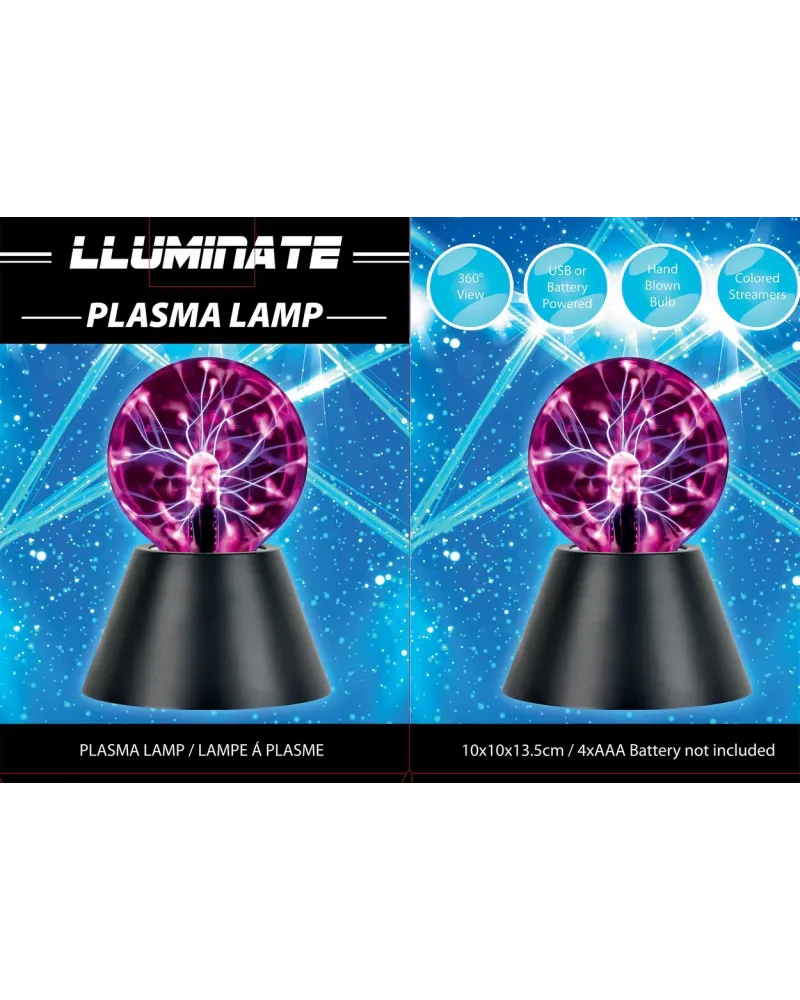 LAMPE PLASMA 10X10X13.5CM  13 H cm. Une lampe relaxante qui produit...