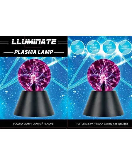 LAMPE PLASMA 10X10X13.5CM  13 H cm. Une lampe relaxante qui produit...