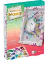 SEQUINS LICORNE  Place les sequins en respectant le code couleur po...
