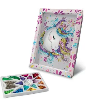 SEQUINS LICORNE  Place les sequins en respectant le code couleur po...