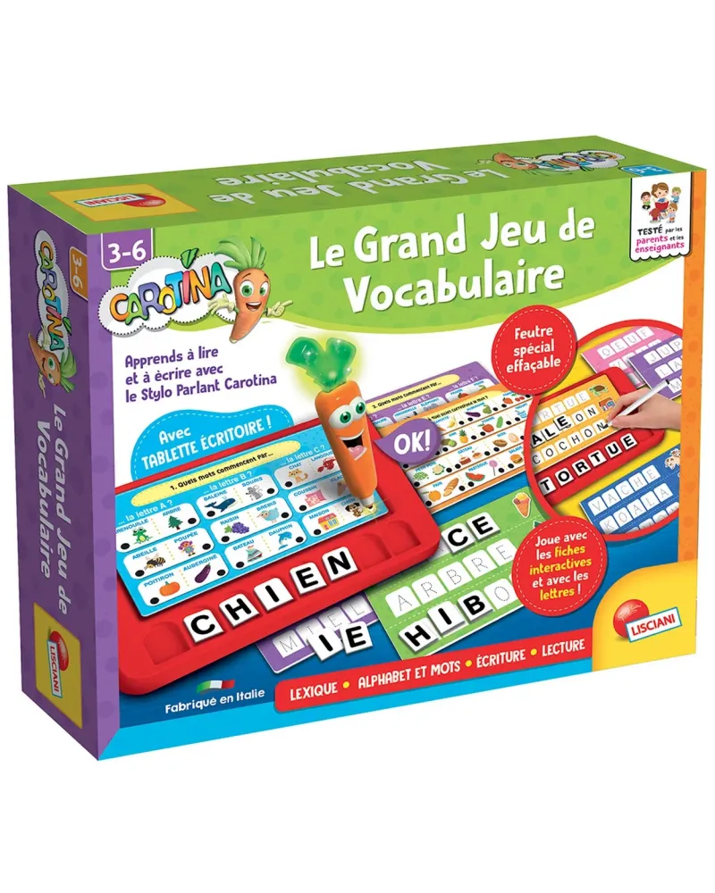 CAROTINA STYLO PARLANT LE GRAND JEU VOCA A l'aide de la tablette fo...
