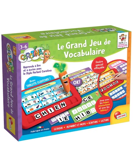 CAROTINA STYLO PARLANT LE GRAND JEU VOCA A l'aide de la tablette fo...