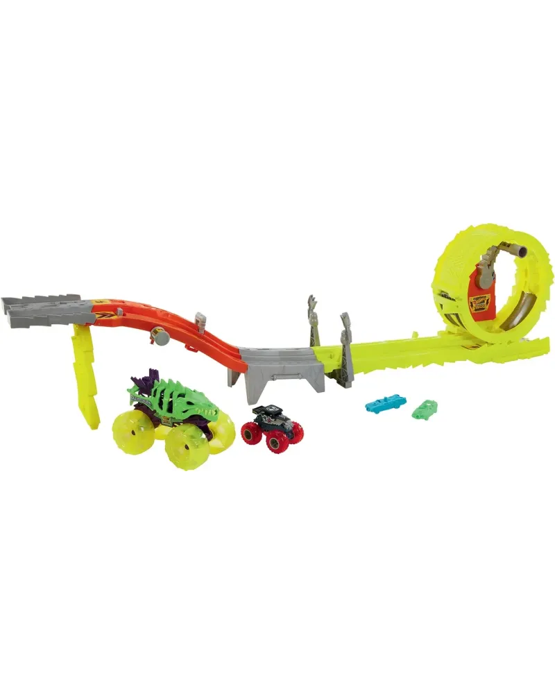 HOT WHEELS MONSTER TRUCK POWER SMASHER 1 Skelesaurus surdimensionné...