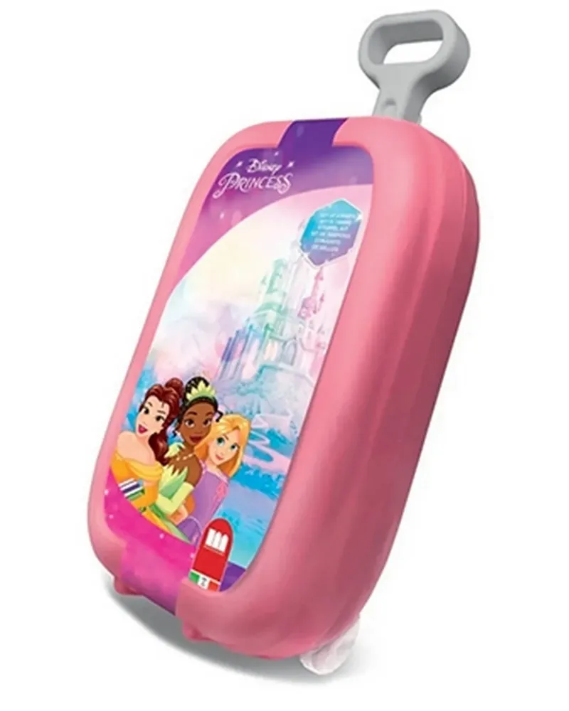 TROLLEY PRINCESSE MARQUEURS/TAMPONS/CRAY  Contient 7 tampons, 18 fe...