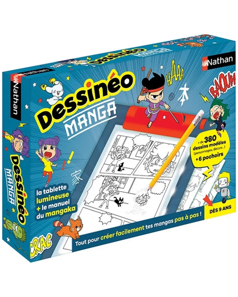 DESSINEO MANGA Une tablette lumineuse et du matériel pour créer un ...