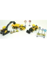 COFFRET 3 VEHICULES DE CHANTIER VOLVO  1 bulldozer, 1 excavatrice e...