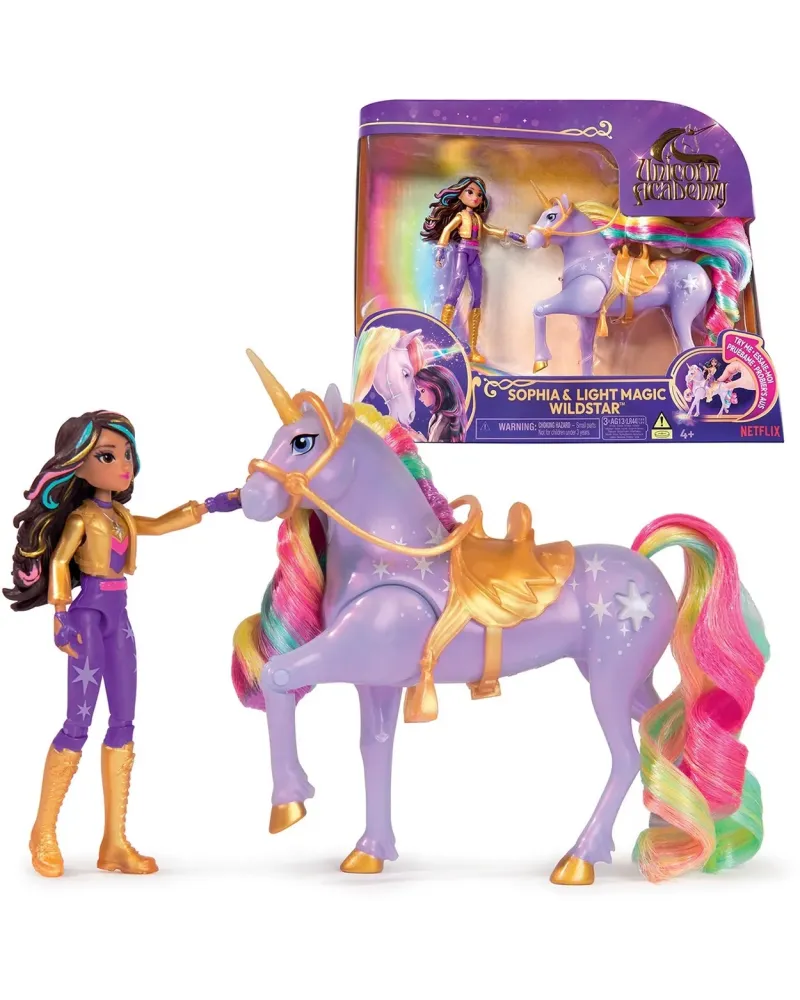 UNICORN ACADEMY SOPHIA&WILDSTAR LUMIERE  La licorne illumine le sol...