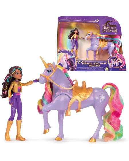 UNICORN ACADEMY SOPHIA&WILDSTAR LUMIERE  La licorne illumine le sol...