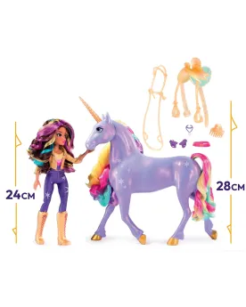 UNICORN ACADEMY SOPHIA + WILDSTAR LIGHT Wildstar fait 28cm et répon...