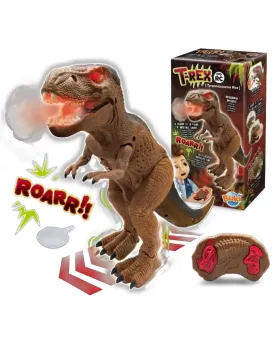 R.C. T-REX CRACHE DE LA FUMEE L/S  21 cm. Il crache de la fumée, ru...