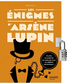 LES ENIGMES D'ARSENE LUPIN  Livre avec cadenas. 80 énigmes à résoud...