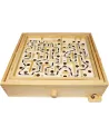JEU DU LABYRINTHE EN BOIS  En bois. Emmène les billes jusqu'à la so...