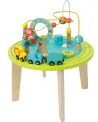 TABLE D'ACTIVITES EN BOIS  En bois. Bébé s'amuse en développant sa ...
