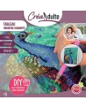 CREADULT TABLEAU BRODERIE DIAMANTS  1 toile, 1 stylet et des diaman...