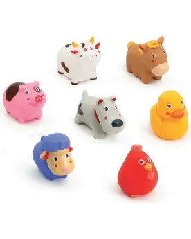 BARIL 7 ASPERGEURS FERME  7 animaux qui crachent de l'eau pour t'am...