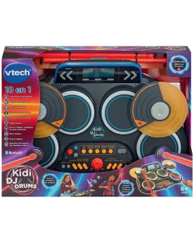 KIDI DJ DRUMS  Une batterie électronique compacte avec 4 pads, 2 cy...