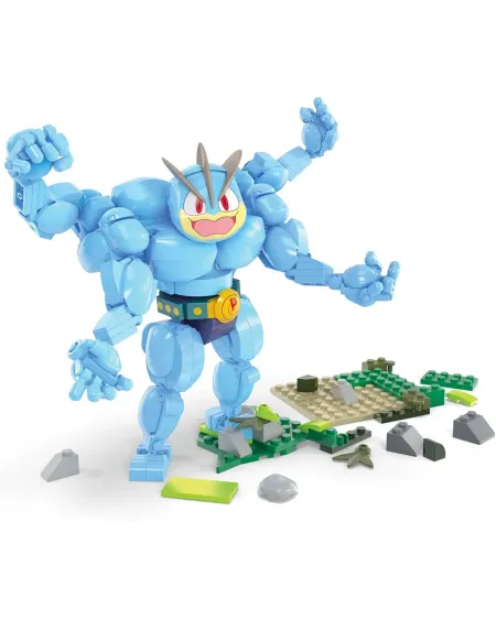 MEGA POKEMON MACHAMP  401 pièces pour construire ce Pokémon articul...