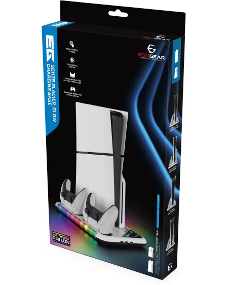 PS5 SUPPORT AVEC REFROID & CHARGE SCH35  Socle pour la console avec...