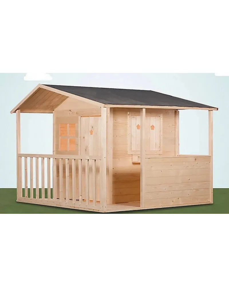 MAISON COTTAGE 183/183/148  Plancher et terrasse, 183 x 183 x 148 H...