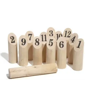 QUILLES FINLANDAISES EN BOITE Jeu de quilles finlandaises en bois F...
