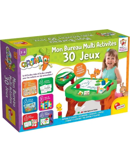 CAROTINA BUREAU MULTI ACTIVITES 30 JEUX 30 jeux éducatifs pour s'am...